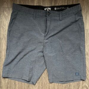 Billabong Gray Flat Front Shorts Modern Slim Fit